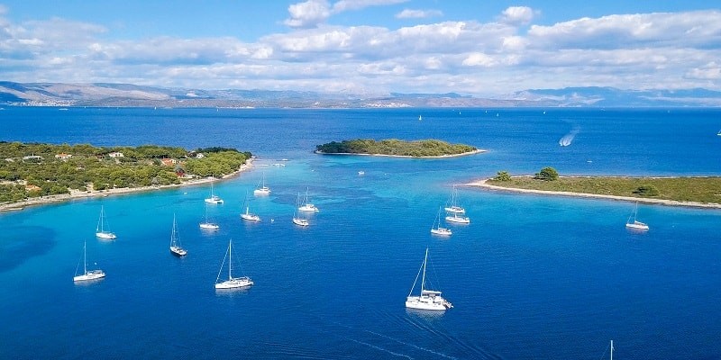 Robinsons semester i Kroatien på öarna Drvenik Veli och Drvenik Mali