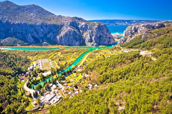 Cetina river canyon, Kroatien
