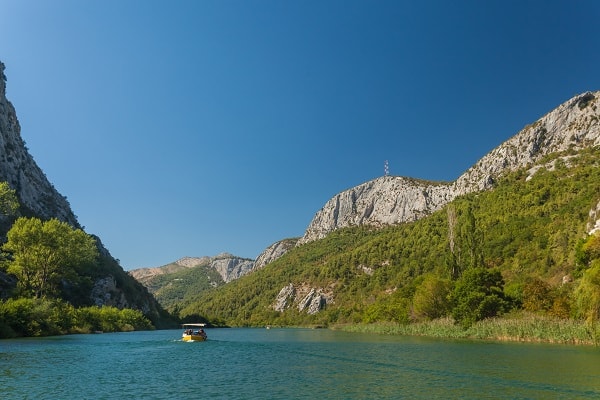 Cetina river canyon, Kroatien