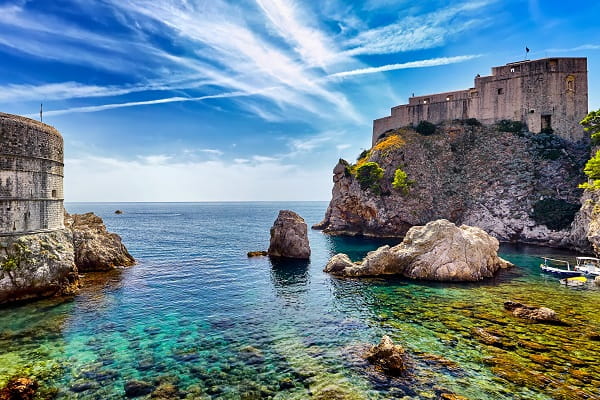 Dubrovnik stadsmurar, Kroatien