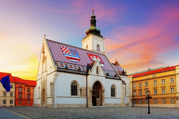 Zagrebs övre stad, Kroatien